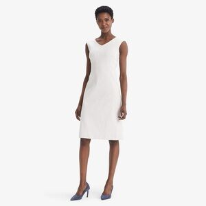 MM Lafleur Evelyn Dress - Micro Jacquard- Ivory & Black, Size 12